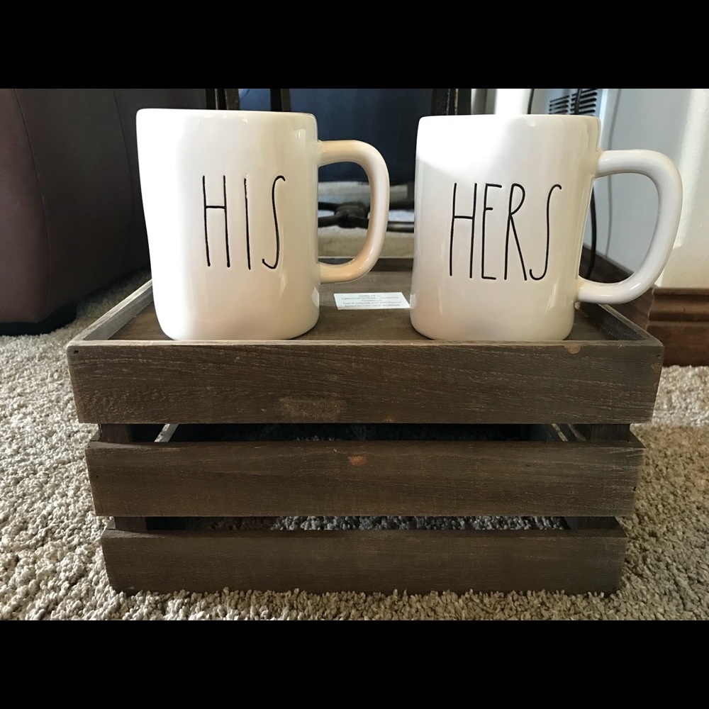 Set of Rae Dunn His & Hers Mugs